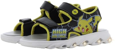 Pokémon - Sandalen voor jongens - Pikachu Lichtgevende schoenen voor kinderen - Zomerschoenen van 2 tot 8 jaar - Maat 28 - Zwart
