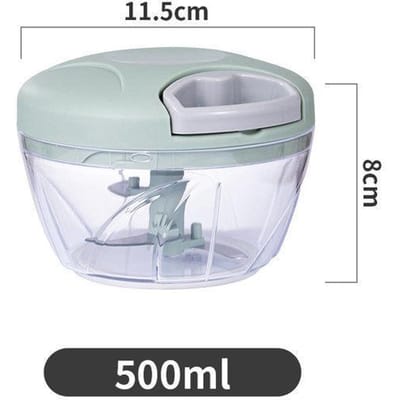 500/900ML Handhakker Handmatig Touw Voedselverwerker Slicer Shredder Salademaker Knoflook Uiensnijder Keukengereedschap Accessoires