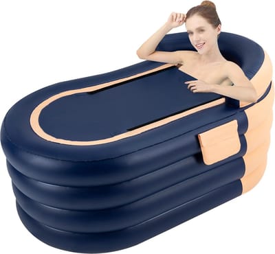 Favomusthaves Opblaasbaar ligbad - Badkuip - Ice bath - Opblaasbad - Zitbad - Incl. Elektrische pomp en afvoerslang - Volwassenen en Kinderen - 140 x 84 x 74 cm