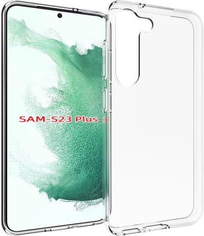 MobyDefend Hoesje - Geschikt voor Samsung Galaxy S23 Plus (S23+) - Transparante TPU Backcover - Volledig Doorzichtig