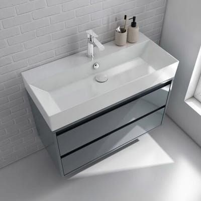 Megabad Profi Collection Pure 2.0 washbasin with vanity unit 90 cm with 2 drawers 21SF1104090IS