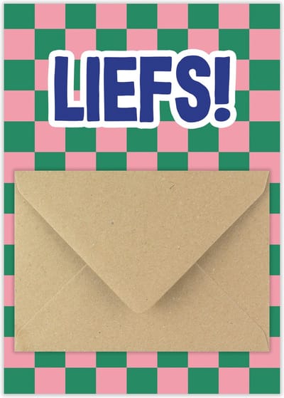 Geldkaart Liefs - Cadeaukaart envelop - Geld geven cadeau - cadeaubon geven