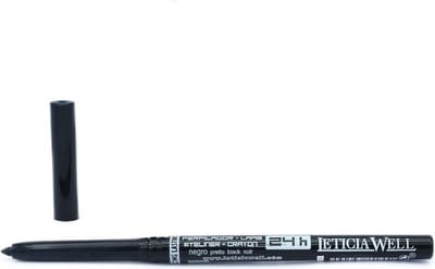 Leticia Well - Zwart oogpotlood, draaibaar / Automatic Pencil - 24H - Nummer 33288