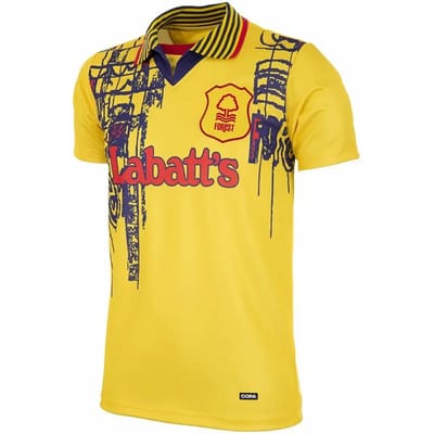 COPA - Nottingham Forest Uitshirt 1995/97 Retro Voetbalshirt - Heren - Geel - S