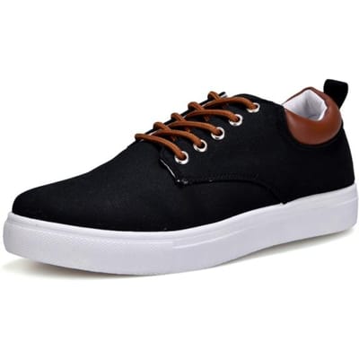 Mode Canvas Heren Sneakers Zwart Veterschoenen Lente Schoenen Klassieke Casual Gevulkaniseerde Schoenen Maat 46 47 Heren Lente Sportschoenen 42 zwart