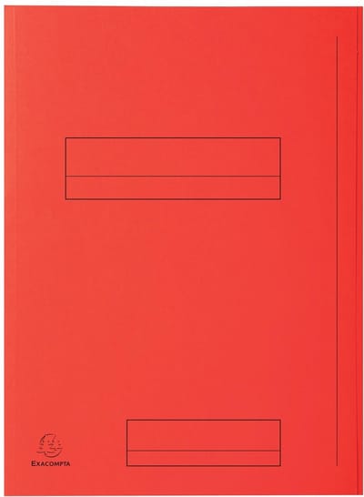 Exacompta 5x SUPER 210 - Pak van 50 mappen met 2 kleppen - 24x32cm - - Rood - 335008E