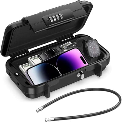 RWB® Telefoonkluis - Focus Box - Elektrosnische Telefoonkluis - Zwart - 24x14x6cm