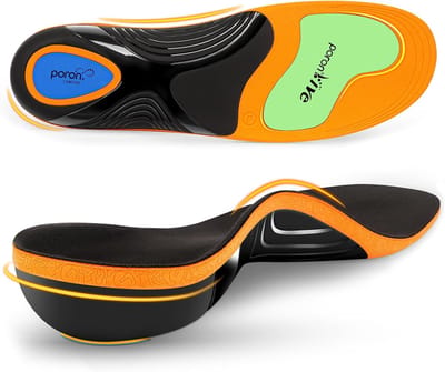 Namajunas - Orthopedische inlegzolen voor heren & dames - Binnenzolen voor werklaarzen om de hele dag te staan - Plantar Fasciitis voetboogsteunzolen schoenen voor hielspoor, platvoeten, voetpijn - Komfort Memory Foam Zooltjes - Maat 36-38.5