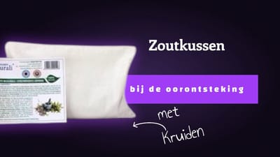 Zoutkussen met Transsylvanische mineraalzout en kruiden uit Praid warm of koud