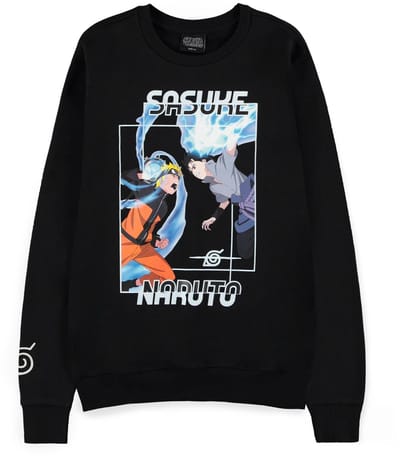 Naruto - Naruto VS Sasuke Sweater/trui - S - Zwart