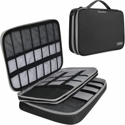 SnelShoppen - Travel Organizer voor Elektronische Accessoires - Grote Capaciteit Handtas - Waterdichte Kabel Organizer voor 11.6 Inch Laptop, Tablet,