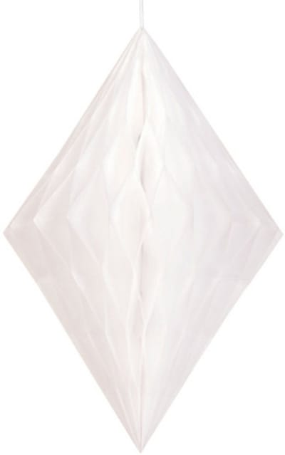 Honeycomb vierkant - Wit - 35 cm