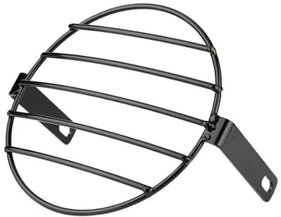Dailygoods- Afdekking Koplampen 7 Inch - Retro Metalen Grill - Zwart - Duurzaam IJzer - Eenvoudig te Installeren - Bescherming en Zichtbaarheid - Koplamprooster