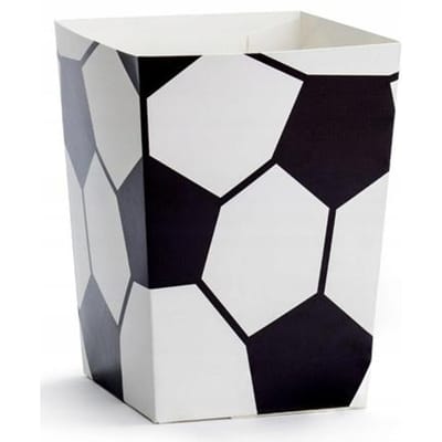 PARTYDECO - 6 Voetbal popcorndozen