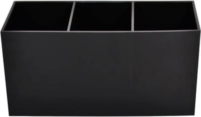 Make-up Borstel Organizer met 3 Vakken, Cosmetische Display Houder voor Penselen, Eyeliners en Lippenstiften