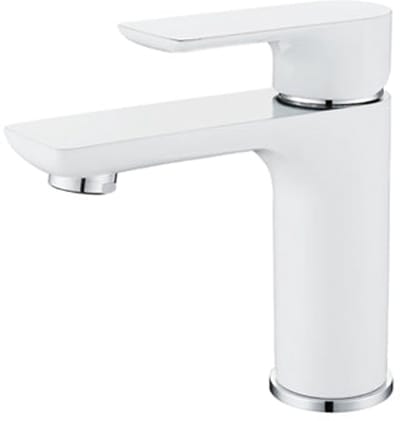 Hudor Wastafelkraan Wit Messing Argolide Collectie - Wastafelmengkraan Chroom Design - Fonteinkraan Badkamer