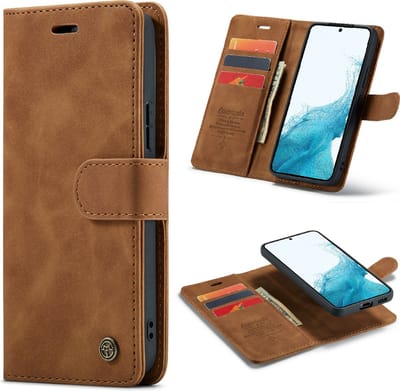 Casemania Hoesje Geschikt voor Samsung Galaxy S20 Plus - Sienna Brown - 2 in 1 Magnetic Book Case
