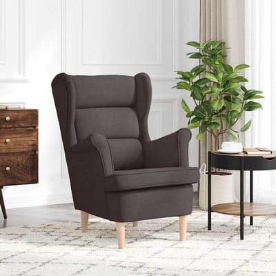 vidaXL - Fauteuil - 74x84x100 - cm - stof - donkerbruin