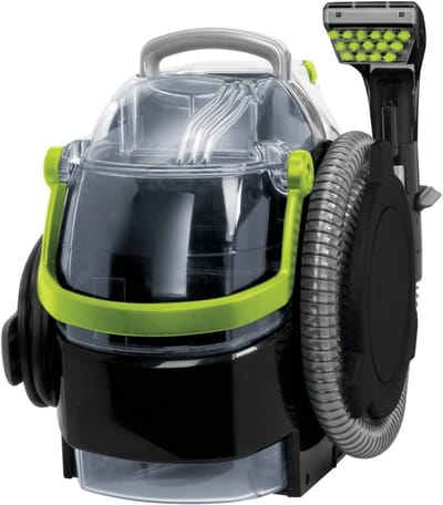TIM® Tapijtreiniger machine - Tapijtreiniger - Tapijtreiniger apparaat - Zwart/Goen - ‎25cm x 36cm x 36cm