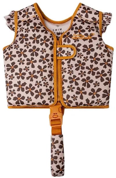 Swim Essentials Zwemvest - Oranje - Wild Flower - 2/3 Jaar