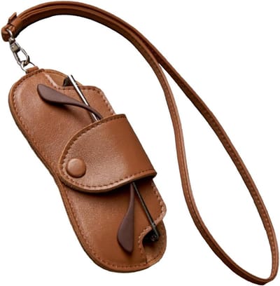 Slanke Zonnebrilhouder - Brillenhoes Reis - Bril Beschermen - Zachte Leeren Beschermer - 165 x 915 cm - Bruin