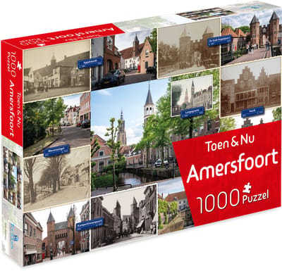Toen & Nu Puzzel - Amersfoort (door fotograaf Robert Mulder) - 1000 stukjes - Tucker's Fun Factory Legpuzzels