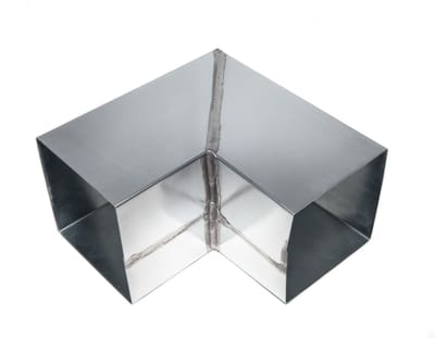 Zink Vierkant Verstekbocht 90° | 100 x 100 mm