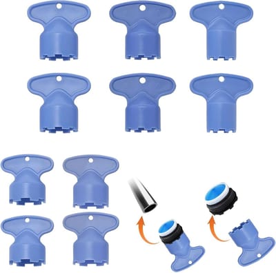 Set van 10 Stuks Jet Regulatoren en Kraanwrench voor Waterkranen, Aerator en Sieve Accessoires