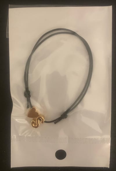 Akyol - Vriendschapsarmband letter s -Hartje -bff armband meisjes - letter s armband - letter armband - vrienden - Armband - Geschenk - Cadeau – verjaardag - Liefde – Vriendschap – 25 cm