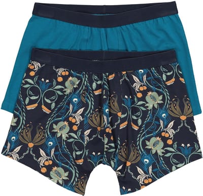 JP 1880 - Heren - midpants FLEXNAMIC® loungewear set van 2 onderbroek tot 8XL - Felpetrol - Maat 3XL