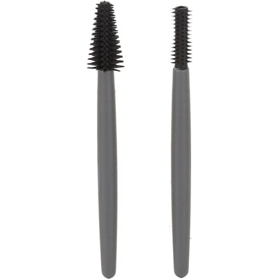 Wimperborstelset Zachte Elastische Siliconen Herbruikbaar Wasbaar Stofdichte Doos Draagbare Make-upborstel voor grijs