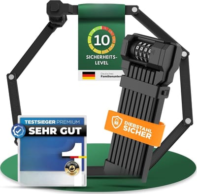 Solacis Vouwslot - Fietsslot - Scooterslot - Fatbikeslot - Hangslot - Must have!