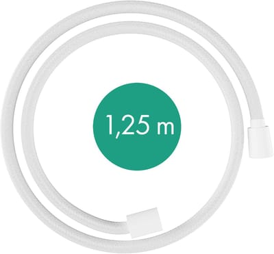 Hansgrohe Doucheslangen - Doucheslang, 125 cm, mat wit 28220700