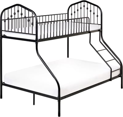 CHAMONIX - Stapelbed - Zwart - 90/140 x 200 cm - Metaal