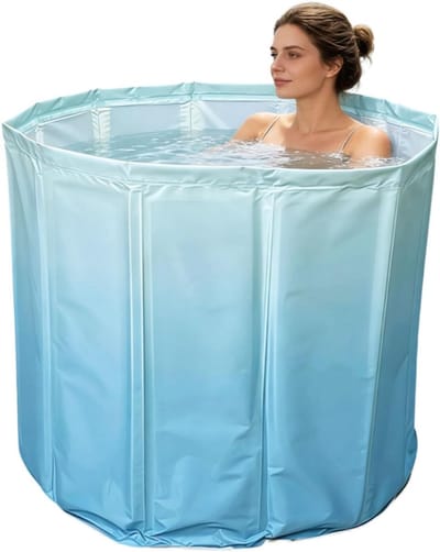 Opvouwbaar bad 70×65 cm voor volwassenen, Opvouwbare badkuip