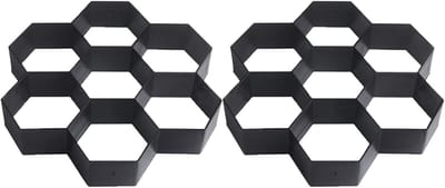 Betonvorm Tuin - Bestratingsvorm Pad - Terras Opritten Maken - Herbruikbaar Duurzaam Plastic - 35x35x4cm - Blauw