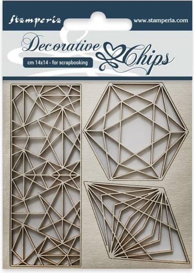 Stamperia Decorative Chips Geometry (SCB28)