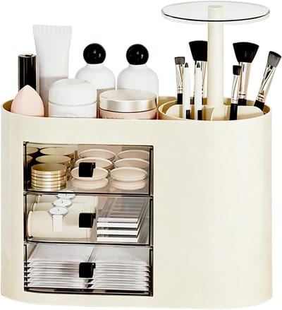 Cosmetic Organizer - Space Saving Vanity Organization, Makeup Bathroom Organizer Perfume Storage | Perfume Brush Lipstick Skincare Bathroom Bedroom Desktop Counter