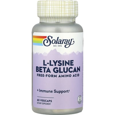 L-Lysine Beta-Glucaan, 1.000 mg, 60 Plantaardige Capsules (500 mg per capsule)