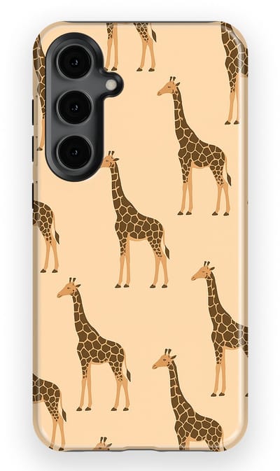 DripCase Luipaard Hoesje Samsung Galaxy S24 Plus | Backcover met Mag | Hoesje met Dierenprint Samsung Galaxy S24 Plus Giraffe