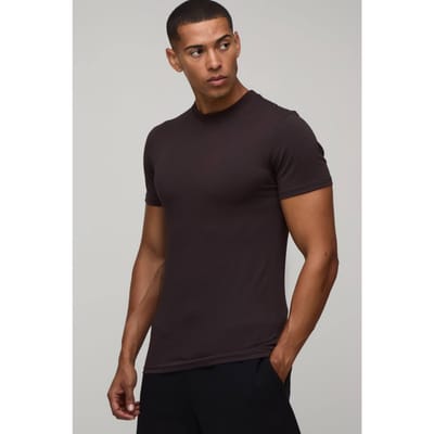 Essentieel Muscle Fit T-shirt | Chocolate | Size XS