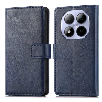 imoshion Hoesje - Geschikt voor Xiaomi Redmi Note 15 Pro (5G) - Luxe Bookcase - Donkerblauw