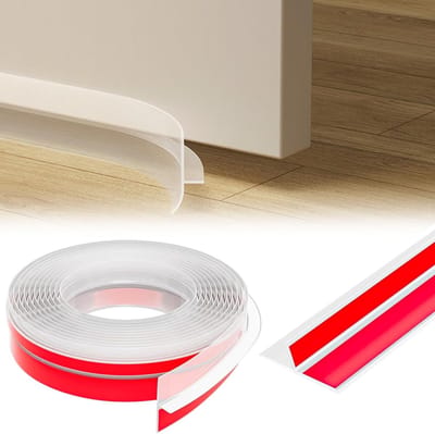 Siliconen Afdichtingsstrips 6 m transparant zelfklevend tochtstopper deurstrip bodem tape Multifunctionele tochtstop voor deuren raam winddicht stofbescherming, 50 mm
