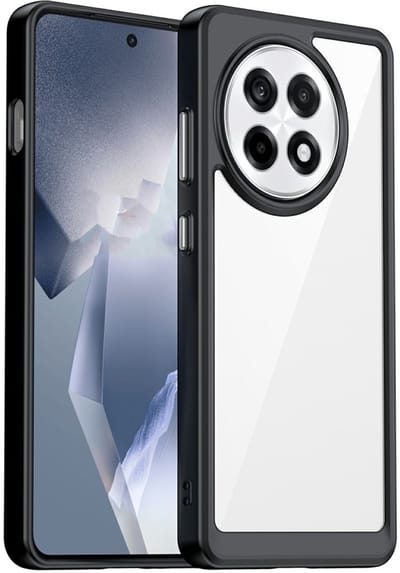 Coverup Hoesje - Geschikt voor OnePlus 13R Hoesje - Coverup Transparant ShockProof TPU Back Cover - Zwart