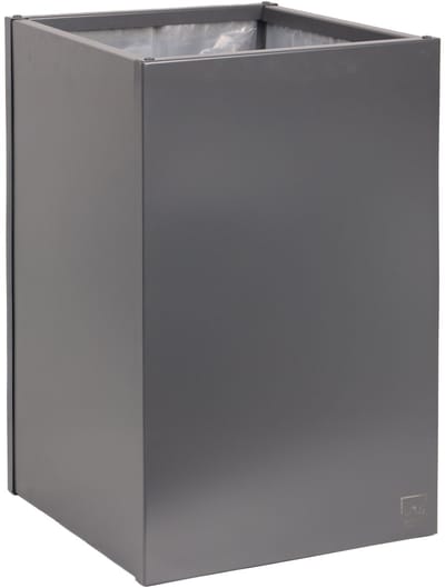 UNUS® Plantenbak Bloembak Bloempot vierkant 40x40x80 cm antraciet inclusief vijverfolie