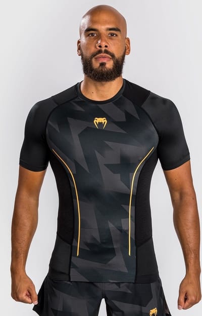 Venum Razor Rash Guard Korte Mouwen Zwart Goud - XXL