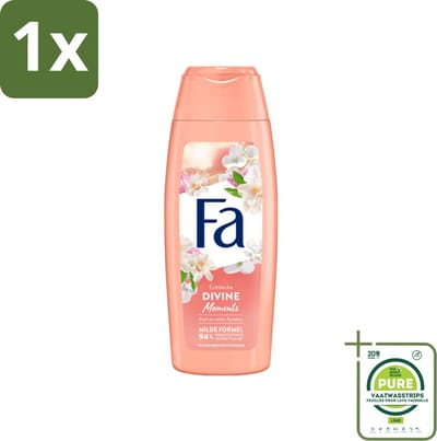 1 x Fa - Douchecrème - Divine Moments - Verzorgen & Voeden - Verfrissend - 250 ml - Douchecrème - Douchecreme - Camelia Geur - Luxe Douchecrème - Natuurlijke Ingrediënten