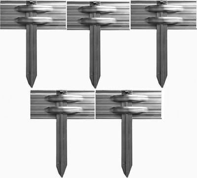 5-set Grondankerss voor Ultra sterke aluminium Borderranden | Gazonrand | Kantopsluiting