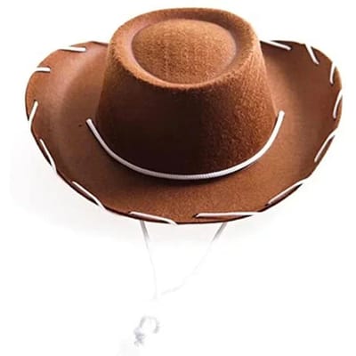 Bruin Rood Vilt Woody Cowboyhoed Verstelbaar Western Grote Rand Cowboy Buiten Gebruik Atletische Activiteiten Klimmen Wildernis Deel Praktisch Gebruik bruin
