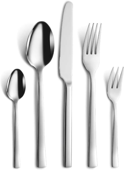 Dailygoods - 30-delig Bestekset voor 6 Personen - Inclusief Messen, Vorken en Lepels
